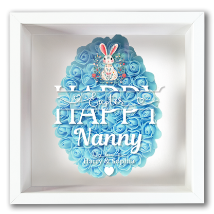 Personalised Framed Flower Floral Heart Easter Custom Keepsake Unique Gift Shadow Box Frame