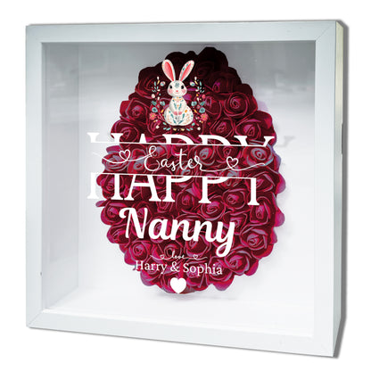 Personalised Framed Flower Floral Heart Easter Custom Keepsake Unique Gift Shadow Box Frame