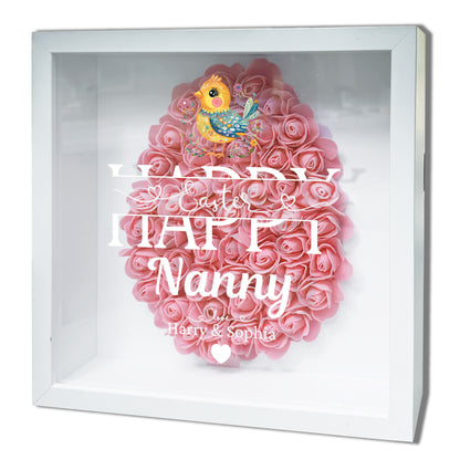Personalised Framed Flower Floral Heart Easter Custom Keepsake Unique Gift Shadow Box Frame