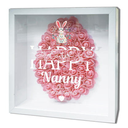 Personalised Framed Flower Floral Heart Easter Custom Keepsake Unique Gift Shadow Box Frame
