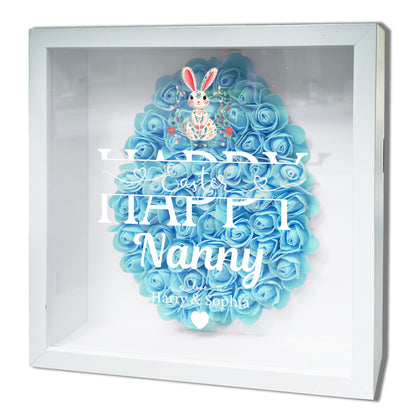Personalised Framed Flower Floral Heart Easter Custom Keepsake Unique Gift Shadow Box Frame