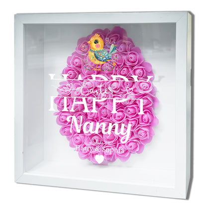 Personalised Framed Flower Floral Heart Easter Custom Keepsake Unique Gift Shadow Box Frame