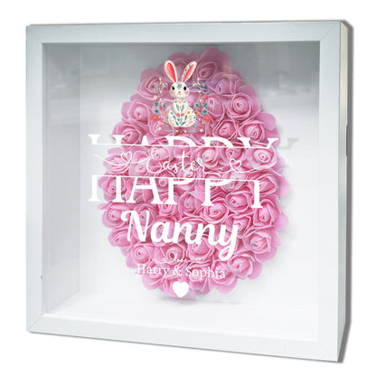 Personalised Framed Flower Floral Heart Easter Custom Keepsake Unique Gift Shadow Box Frame