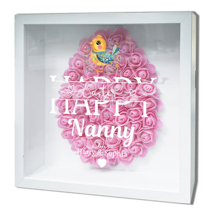 Personalised Framed Flower Floral Heart Easter Custom Keepsake Unique Gift Shadow Box Frame