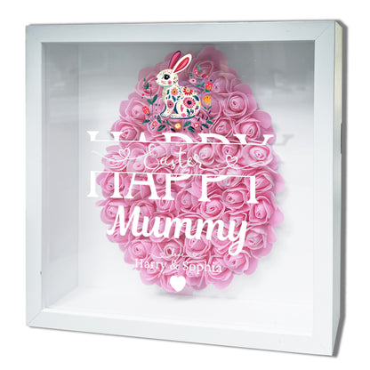 Personalised Framed Flower Floral Heart Easter Custom Keepsake Unique Gift Shadow Box Frame