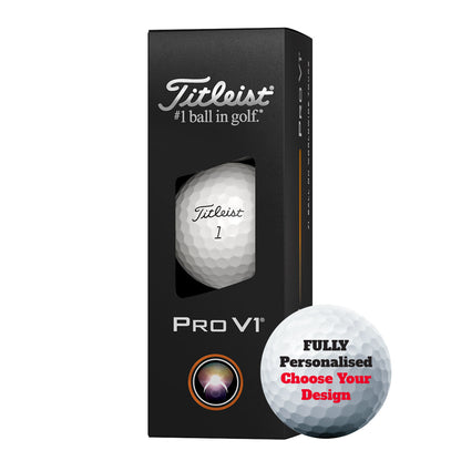 Personalised Branded 3 Golf Ball Sleeve - Golfer's Gift, Father's Day, Wedding Favour, Birthday, Valentines, Pet Photo Text Logo