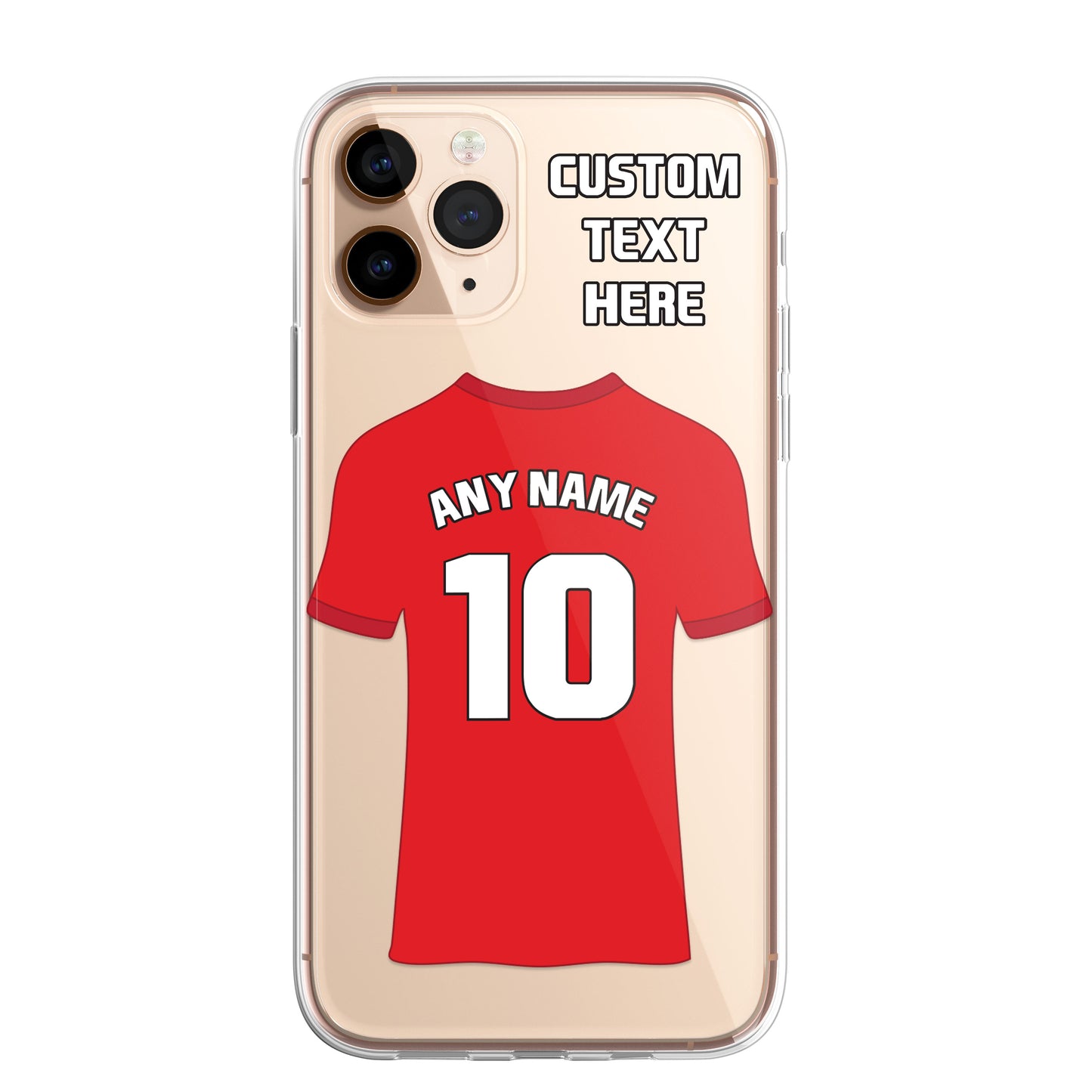 Personalised Phone Case Cover Football Premier Championship Team Shirt Style Custom for iPhone 16 15 14 13 12 11 Range