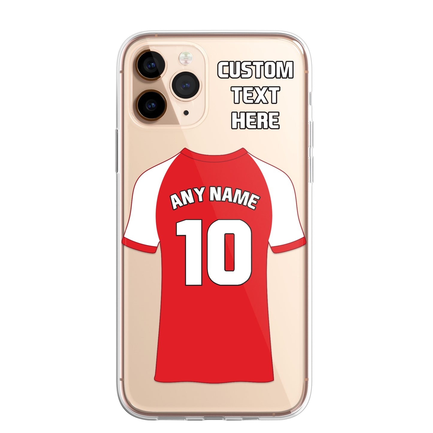 Personalised Phone Case Cover Football Premier Championship Team Shirt Style Custom for iPhone 16 15 14 13 12 11 Range