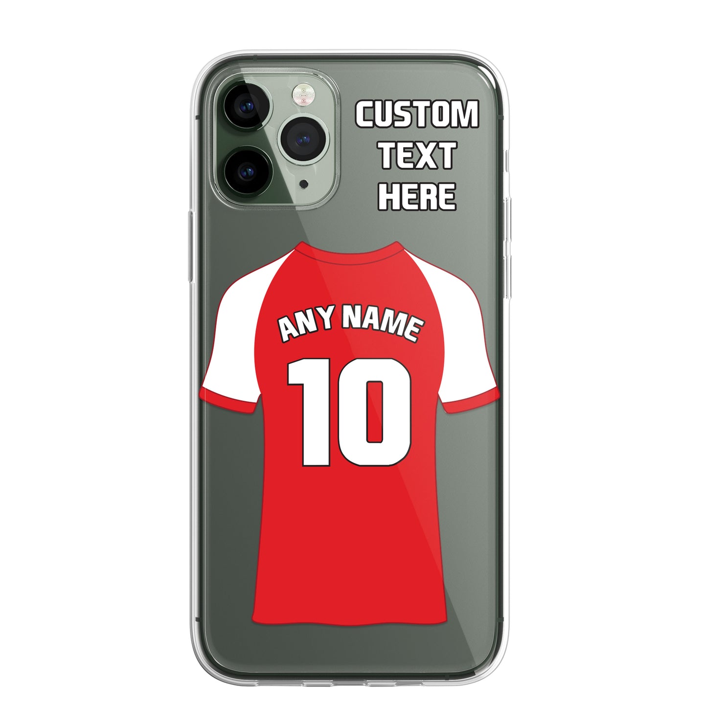 Personalised Phone Case Cover Football Premier Championship Team Shirt Style Custom for iPhone 16 15 14 13 12 11 Range