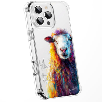 Animal Wildlife WaterColour Personalised Phone Case Splatter Painting Limited Edition Artwork CLEAR Cover Case, Exclusive Art for iPhone 16 15 14 13 12 11 Ranges - CUSTOMISE ONLINE