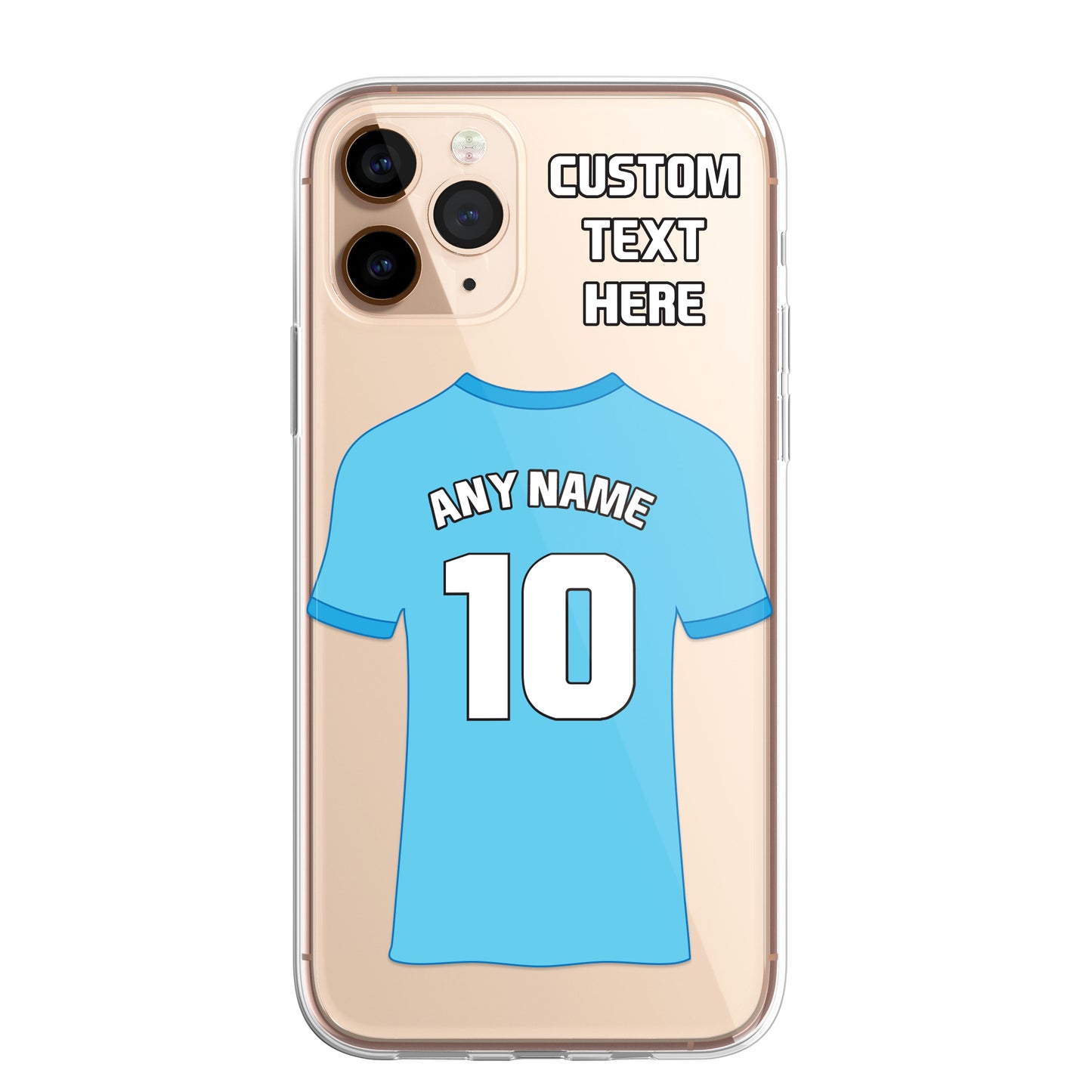 Personalised Phone Case Cover Football Premier Championship Team Shirt Style Custom for iPhone 16 15 14 13 12 11 Range
