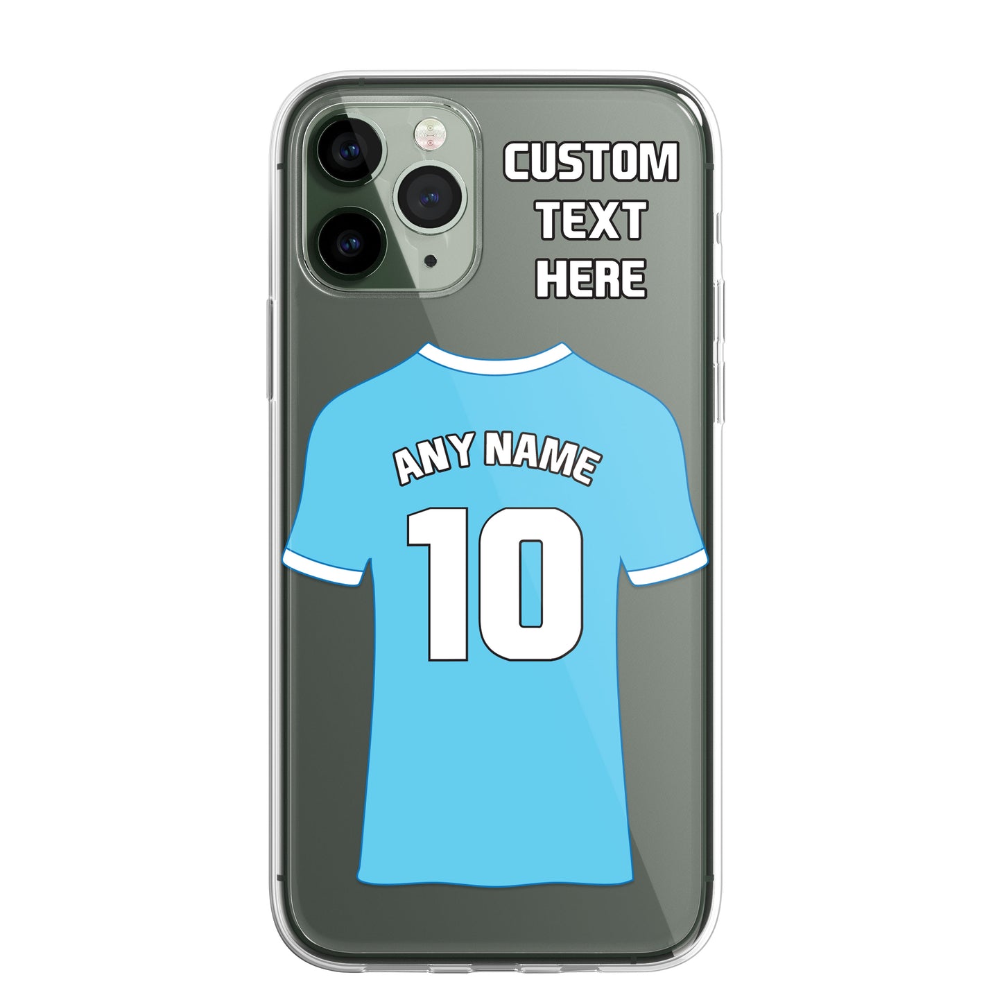 Personalised Phone Case Cover Football Premier Championship Team Shirt Style Custom for iPhone 16 15 14 13 12 11 Range