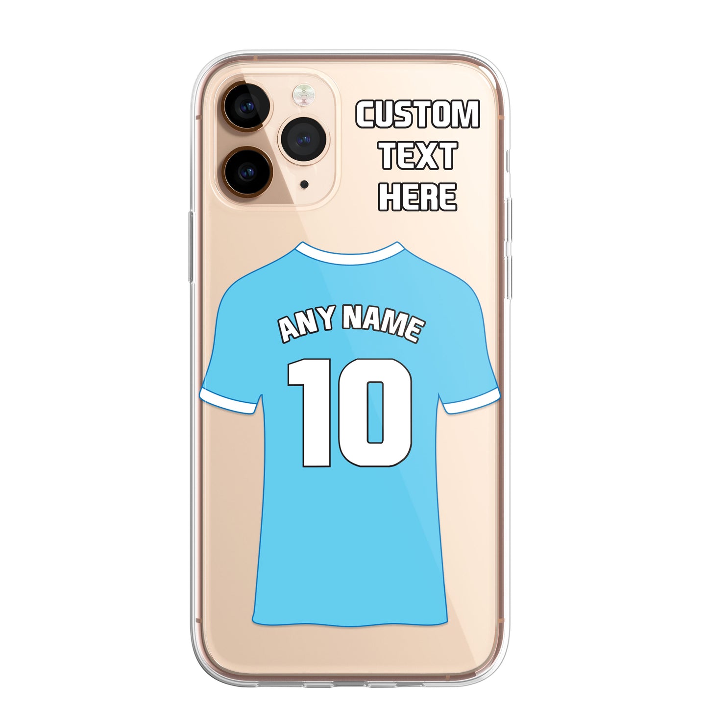 Personalised Phone Case Cover Football Premier Championship Team Shirt Style Custom for iPhone 16 15 14 13 12 11 Range