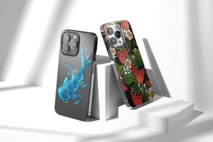 Daisy Mitchell @dibbuns Exclusive Ghosts Design Contemporary Artwork Phone Case CLEAR Silicone Phone Cover Case for iPhone 16 15 14 13 12 11