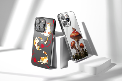 Daisy Mitchell @dibbuns Exclusive Bat Design Contemporary Artwork Phone Case CLEAR Silicone Phone Cover Case for iPhone 16 15 14 13 12 11