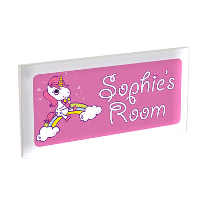 SmartGiftShop Children's Custom Personalised Bespoke Room Door Plaque/Sign - Premium Ceramic Sign 200m x 100mm