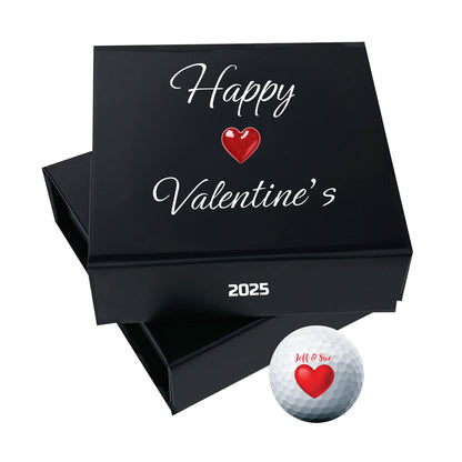 Personalised Branded 9 Golf Ball Set in Customised Box - Golfer's Gift, Father's Day, Wedding Favour, Birthday, Valentines, Pet Photo Text Logo