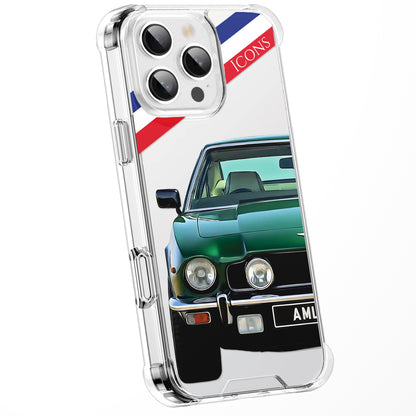 Personalised British Car Watercolour Phone Case for iPhone 16 15 14 13 | Classic Car Art Clear Cover
