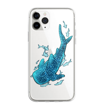 Daisy Mitchell @dibbuns Exclusive Whale Shark Design Contemporary Artwork Phone Case CLEAR Silicone Phone Cover Case for iPhone 16 15 14 13 12 11