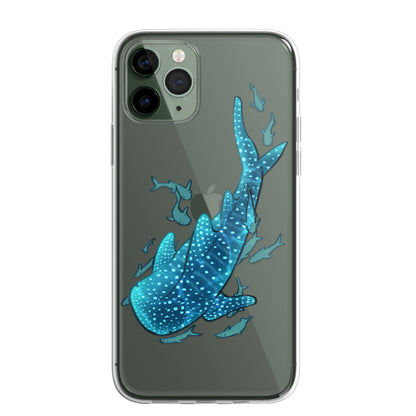Daisy Mitchell @dibbuns Exclusive Whale Shark Design Contemporary Artwork Phone Case CLEAR Silicone Phone Cover Case for iPhone 16 15 14 13 12 11