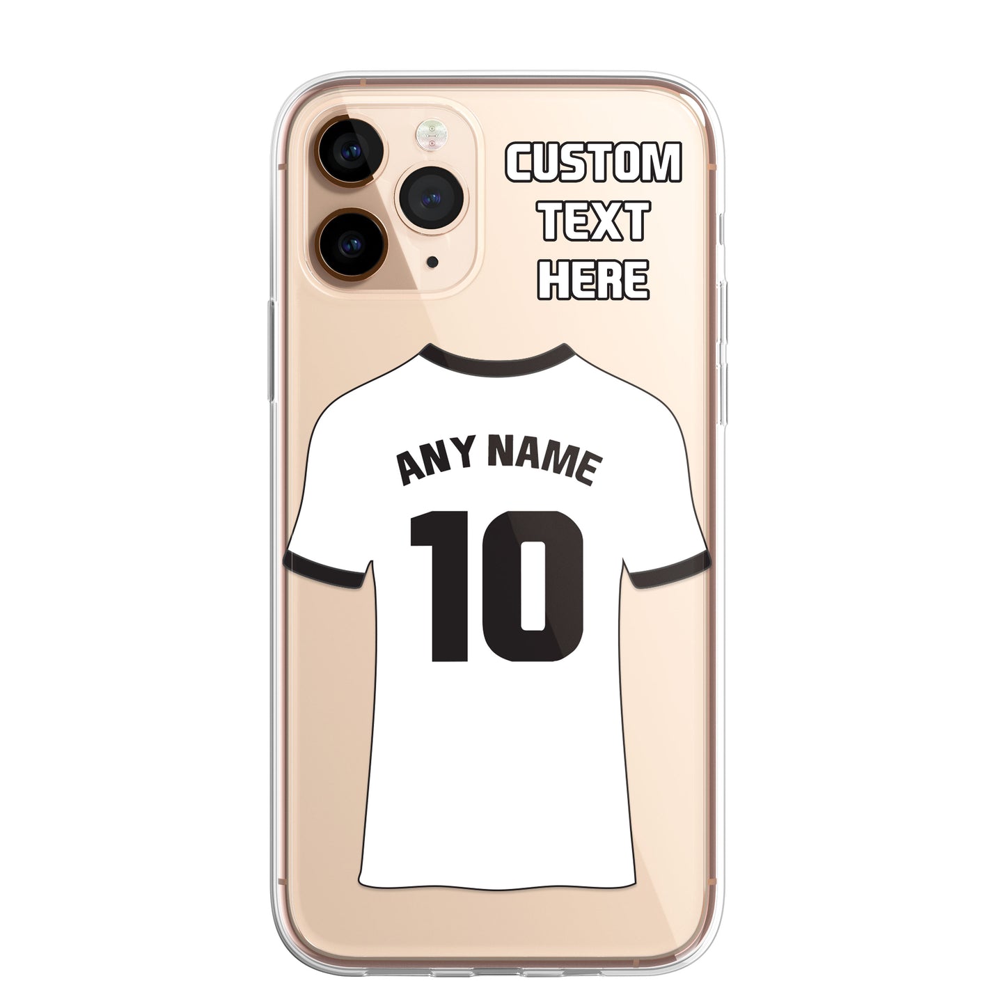 Personalised Phone Case Cover Football Premier Championship Team Shirt Style Custom for iPhone 16 15 14 13 12 11 Range