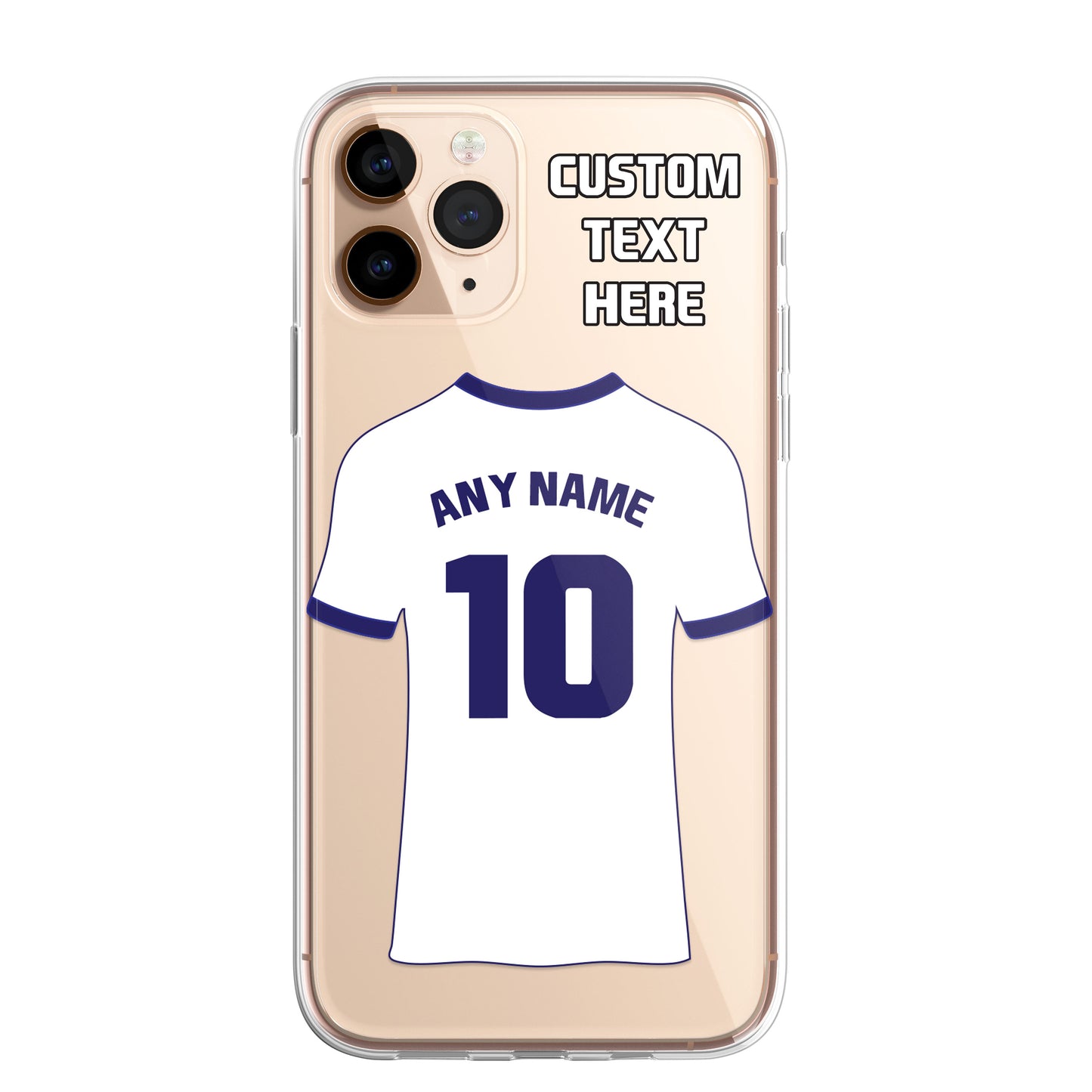Personalised Phone Case Cover Football Premier Championship Team Shirt Style Custom for iPhone 16 15 14 13 12 11 Range