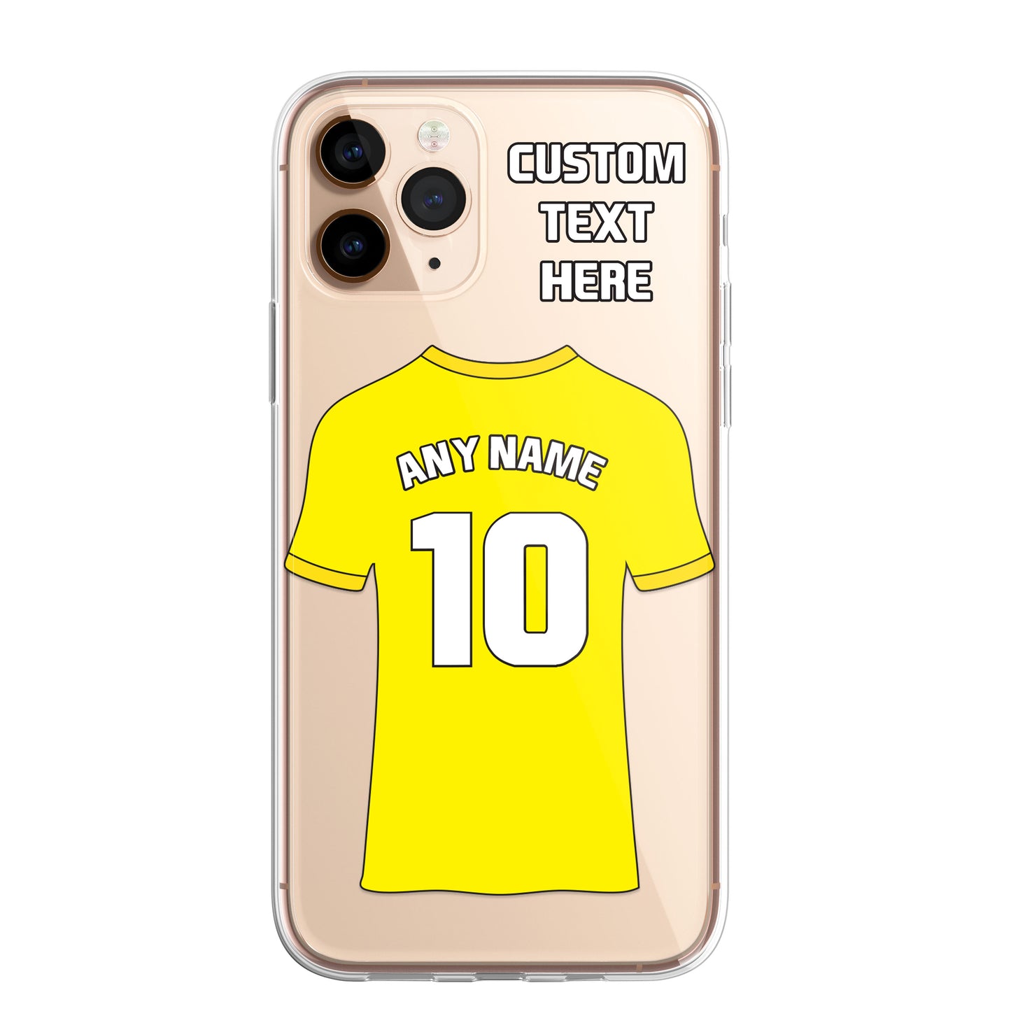 Personalised Phone Case Cover Football Premier Championship Team Shirt Style Custom for iPhone 16 15 14 13 12 11 Range
