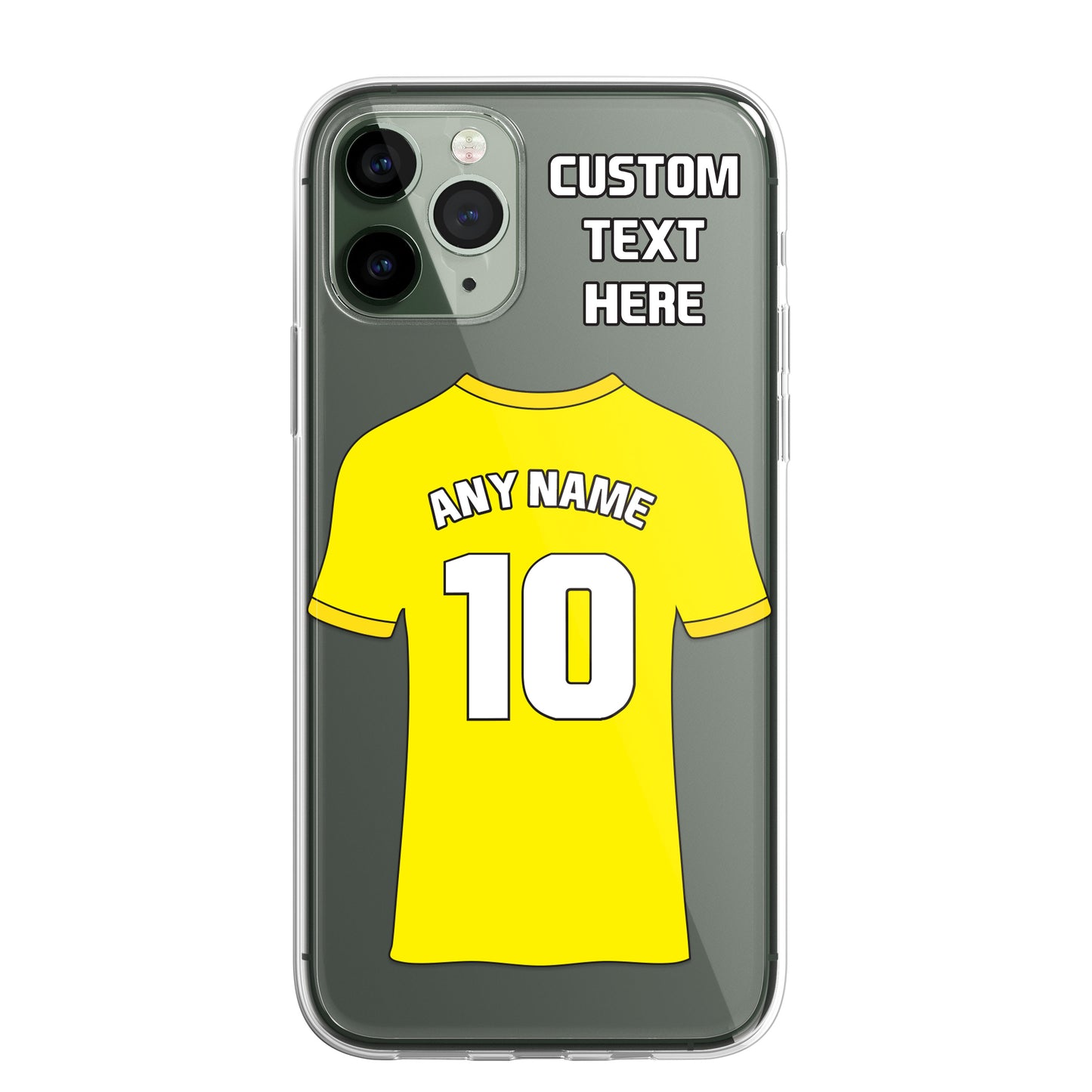 Personalised Phone Case Cover Football Premier Championship Team Shirt Style Custom for iPhone 16 15 14 13 12 11 Range