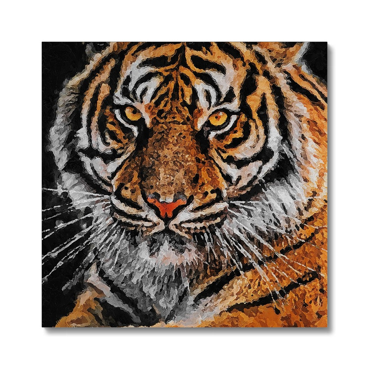 Tiger Oil Palette Print Canvas