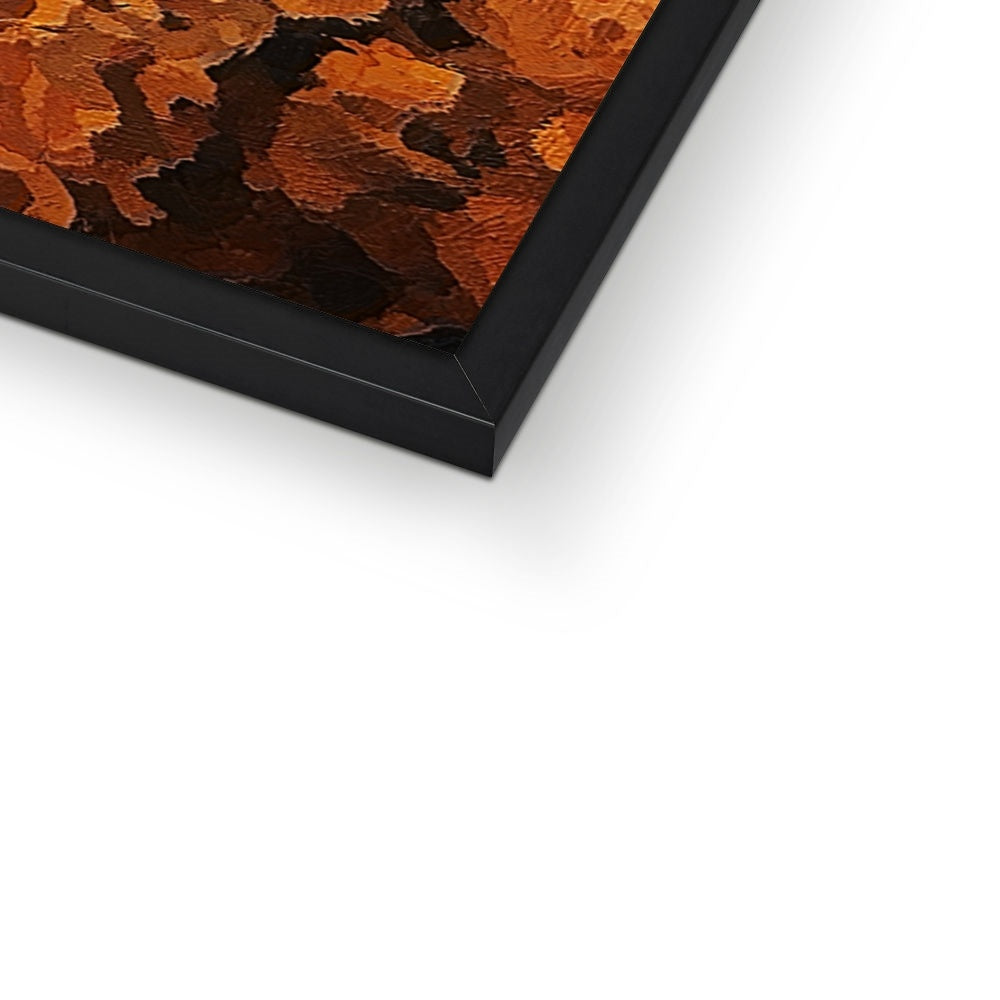 Tiger Oil Palette Print Framed Print