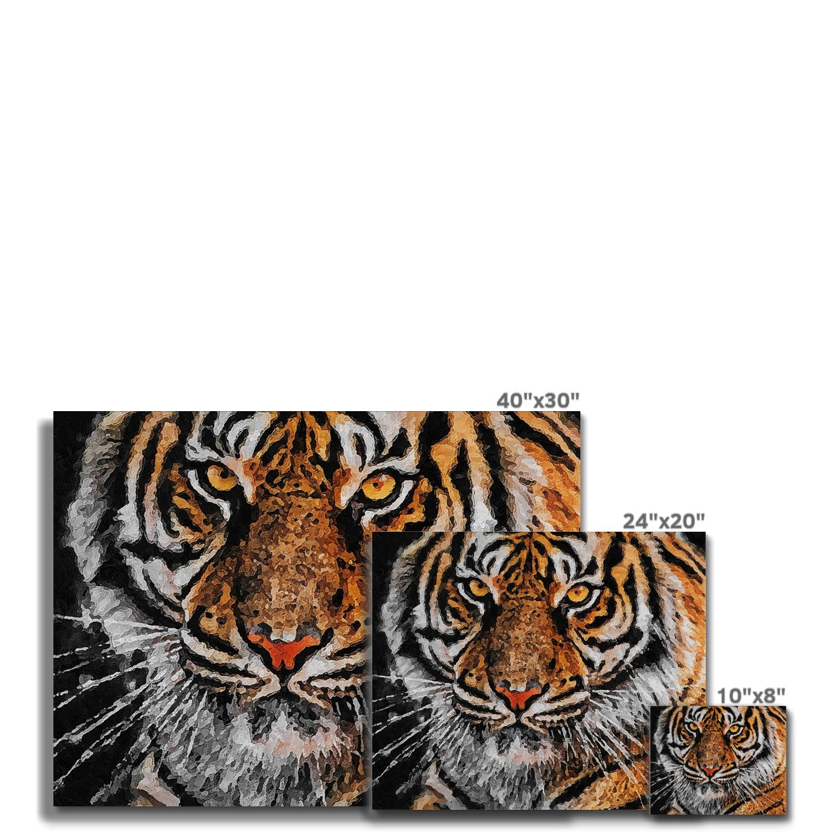 Tiger Oil Palette Print Canvas