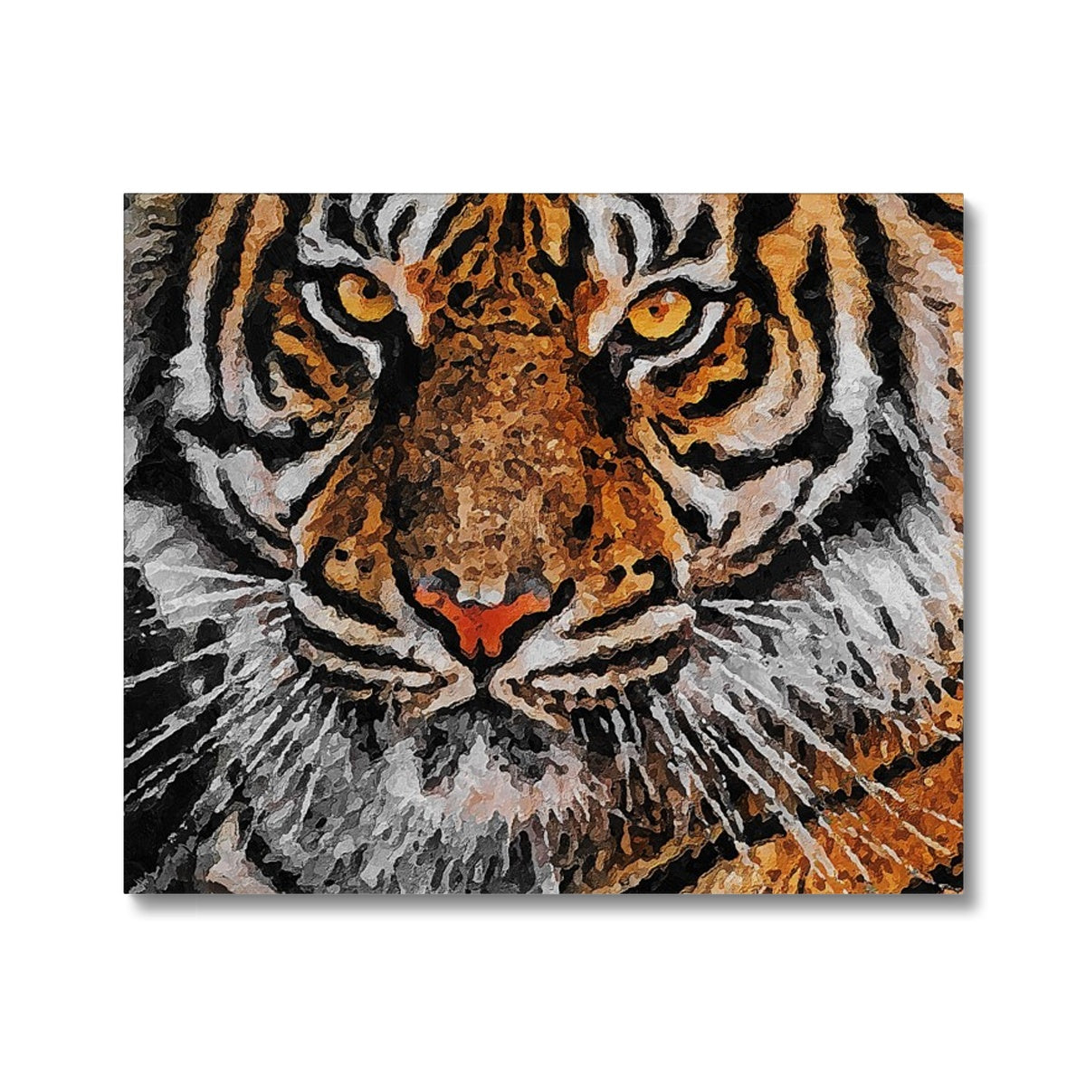 Tiger Oil Palette Print Canvas