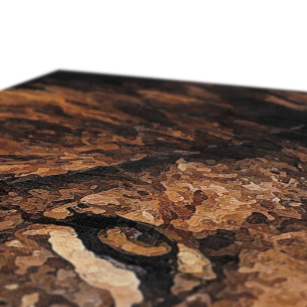 Lion Oil Palette Print Canvas