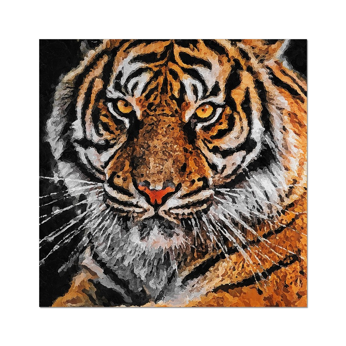 Tiger Oil Palette Print Fine Art Print