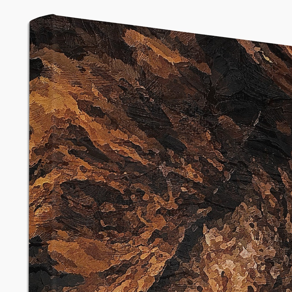 Lion Oil Palette Print Canvas