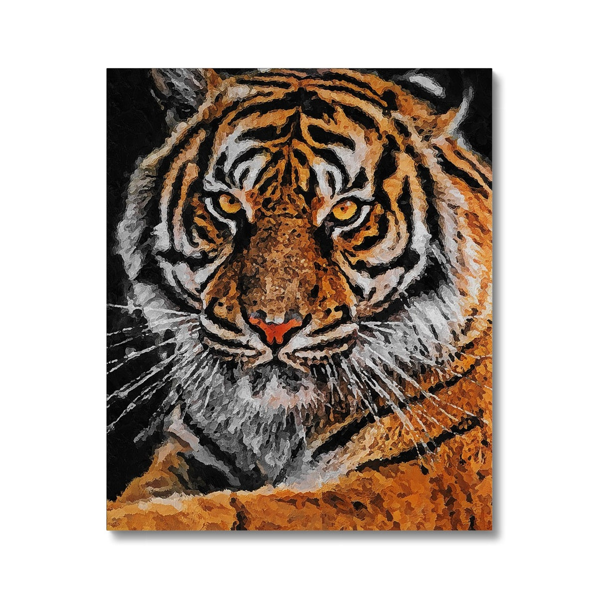 Tiger Oil Palette Print Canvas