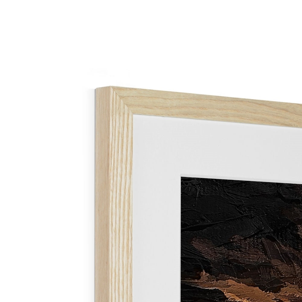 Lion Oil Palette Print Framed & Mounted Print