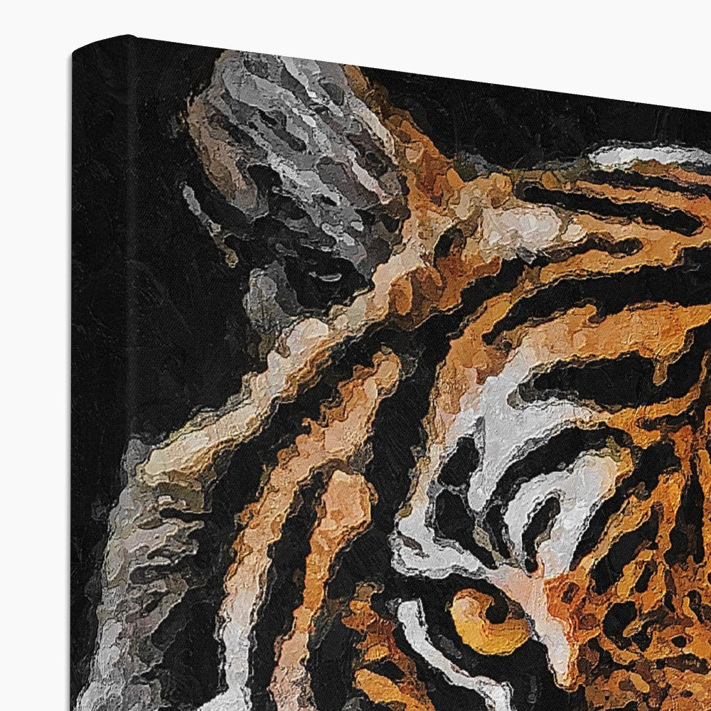 Tiger Oil Palette Print Canvas