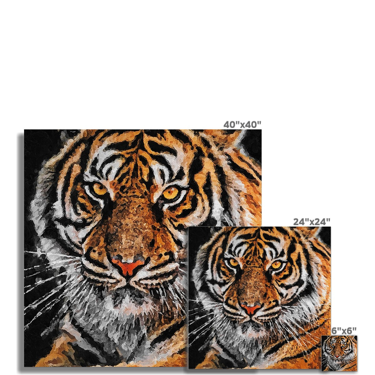 Tiger Oil Palette Print Fine Art Print