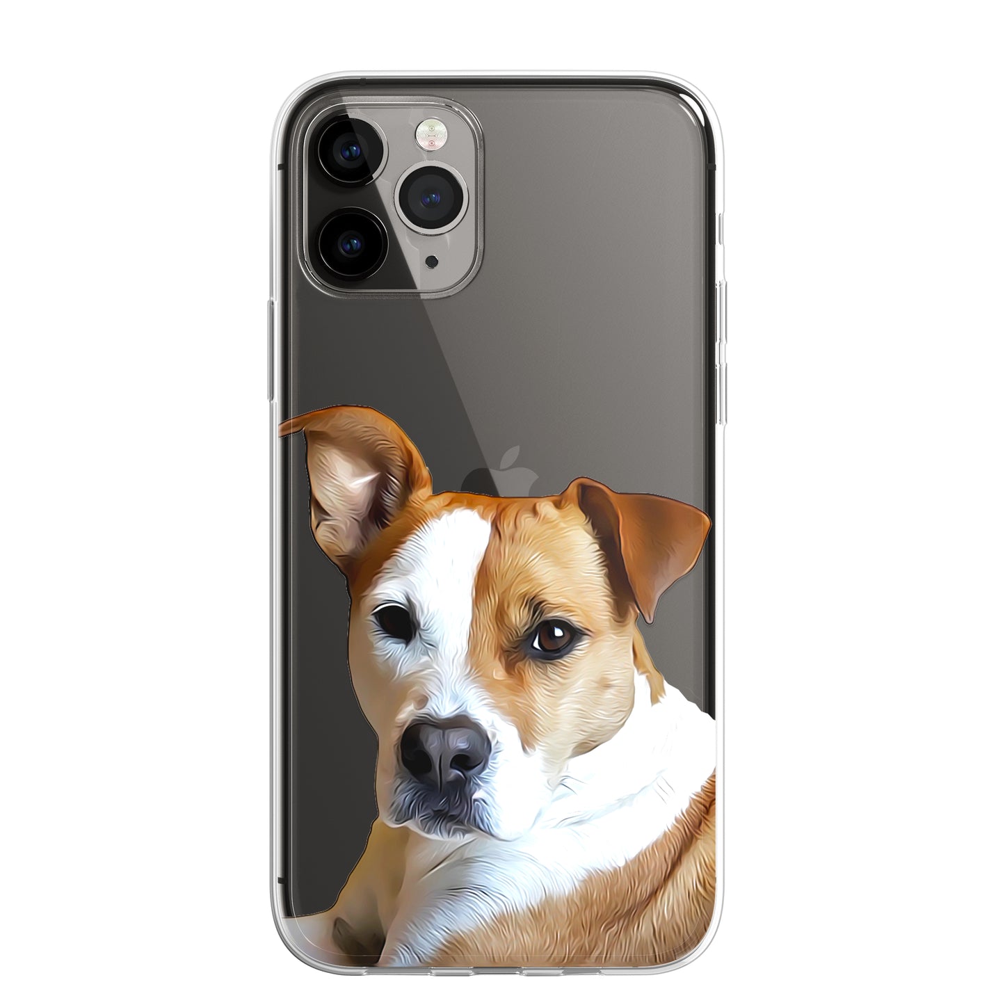 Staffy Staffordshire Terrier Pet Phone Case Brush CLEAR Phone Cover for iPhone