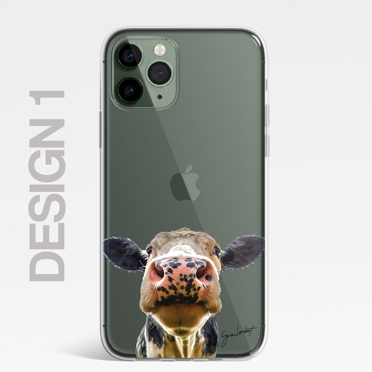 Forest Farm Animals Case Splatter Art CLEAR Phone Cover Case for iPhone 14 13 12