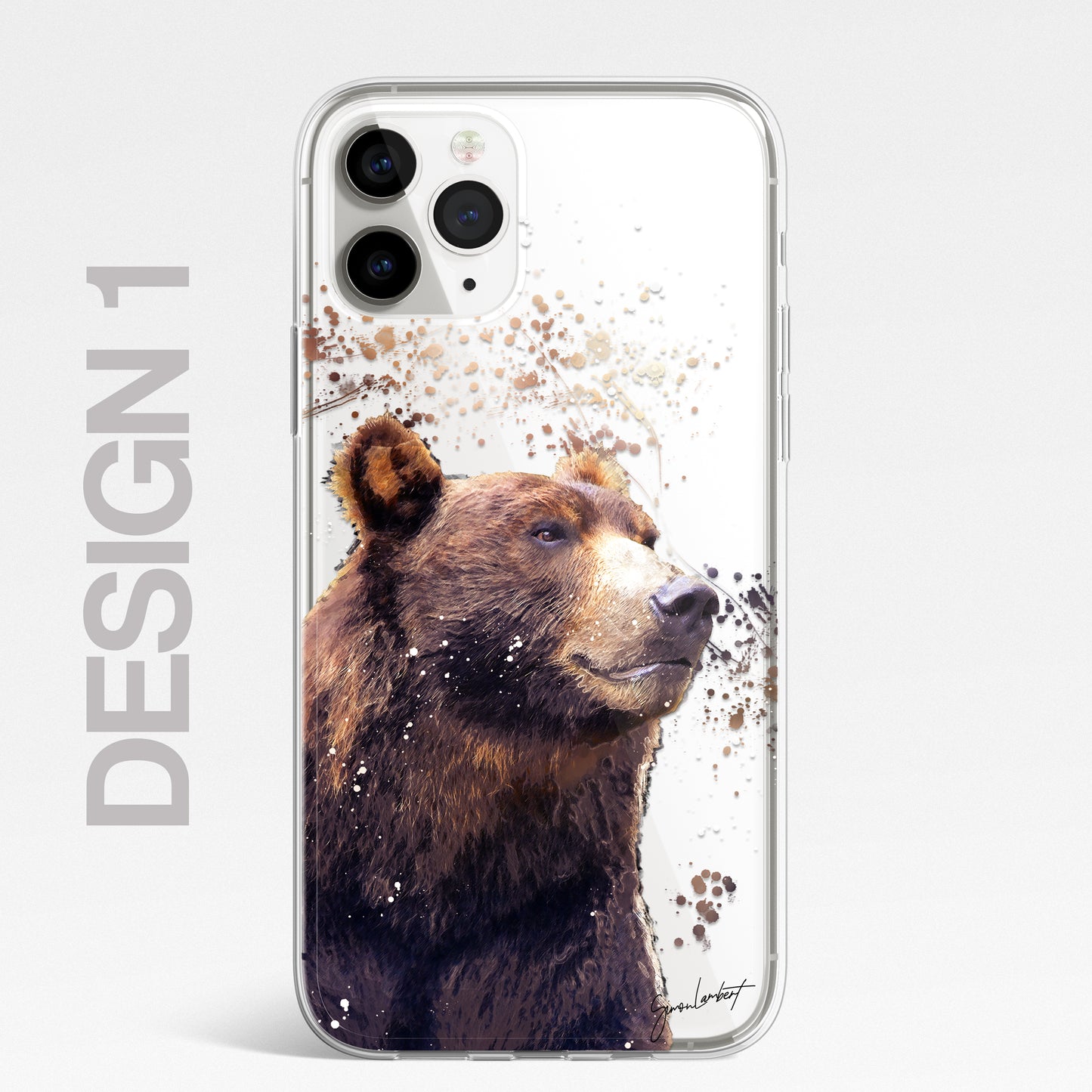 American Animals Phone Case Splatter Art CLEAR Cover Case for iPhone 14 13 12 +