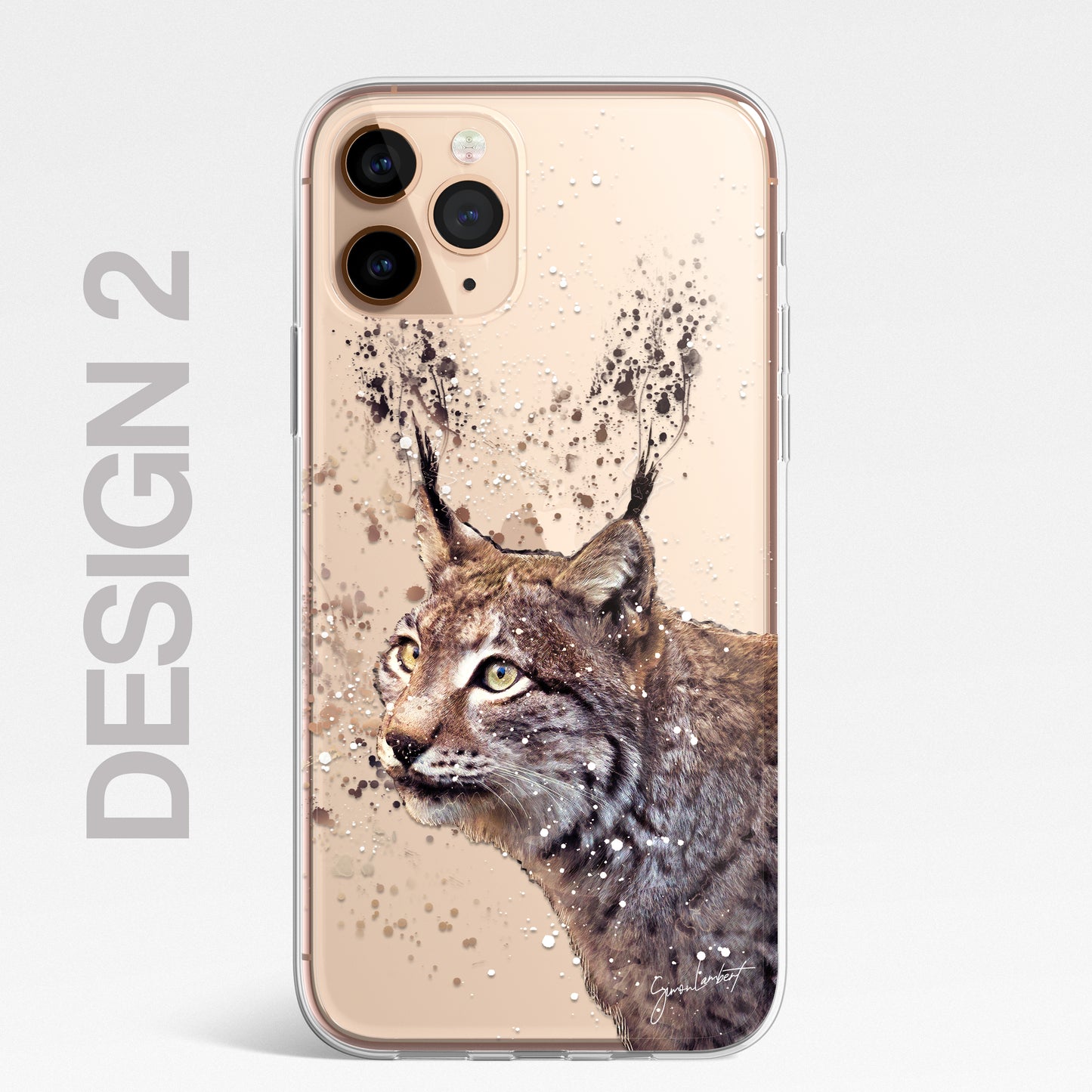 American Animals Phone Case Splatter Art CLEAR Cover Case for iPhone 14 13 12 +
