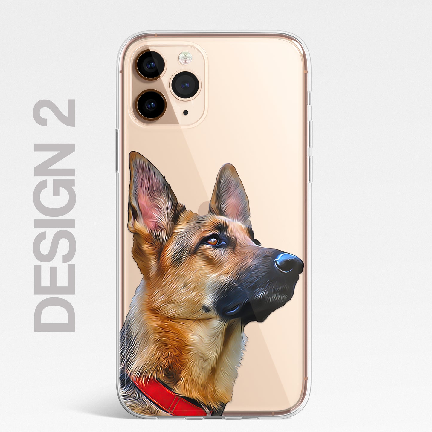 German Shepherd Alsatian Dog Phone Case Art CLEAR Cover Case for iPhone 14 13 12