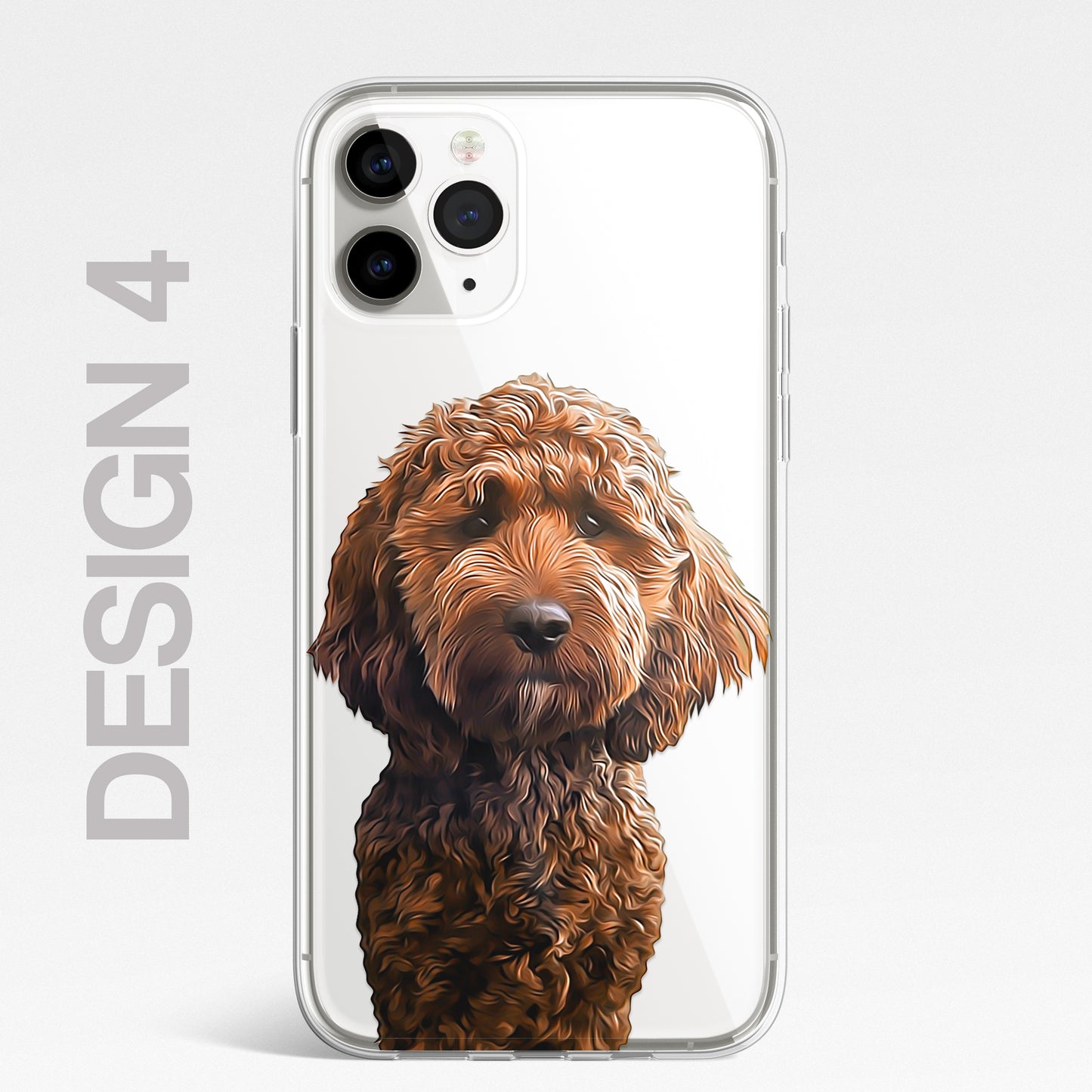 Doodle Cockapoo Dog Pet Phone Case Art CLEAR Cover Case for iPhone 14 13 12 Pro+