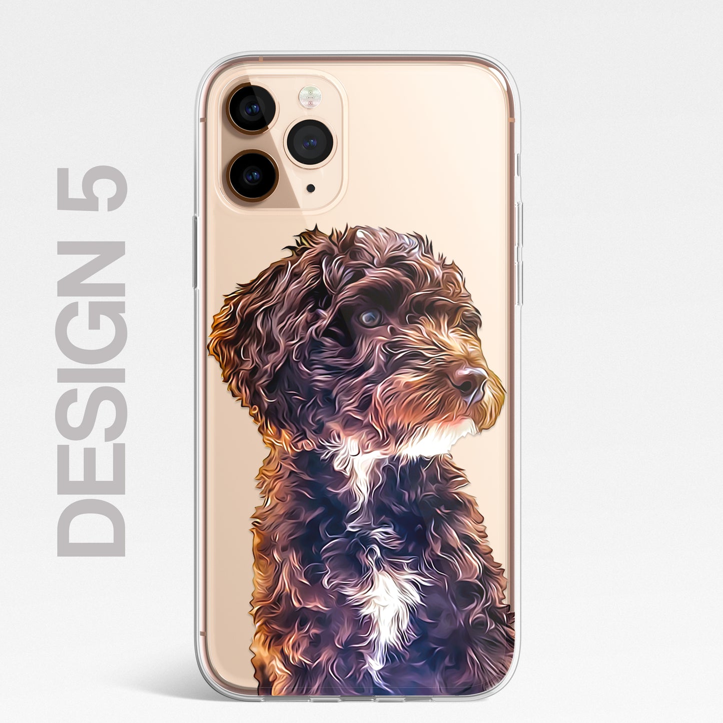Doodle Cockapoo Dog Pet Phone Case Art CLEAR Cover Case for iPhone 14 13 12 Pro+