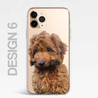Doodle Cockapoo Dog Pet Phone Case Art CLEAR Cover Case for iPhone 14 13 12 Pro+