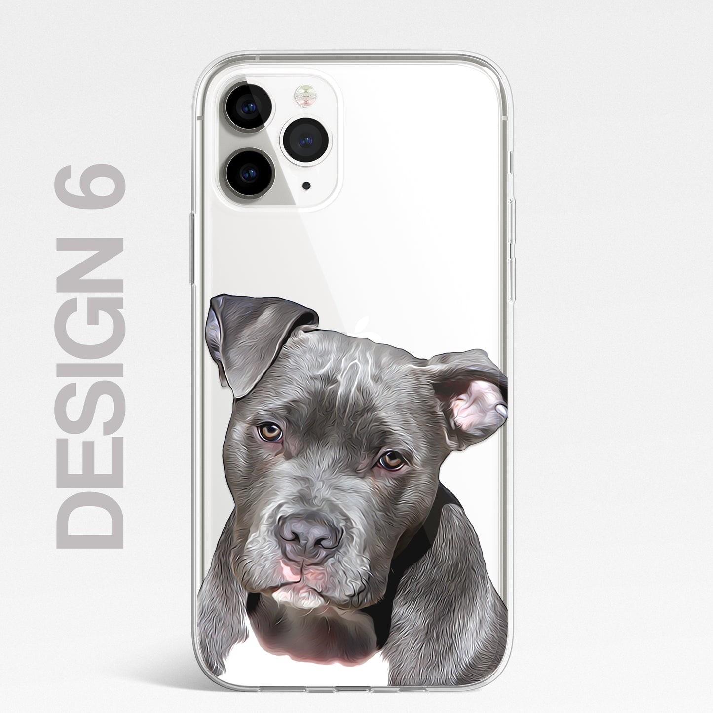 Staffy Staffordshire Terrier Pet Phone Case Brush CLEAR Phone Cover for iPhone