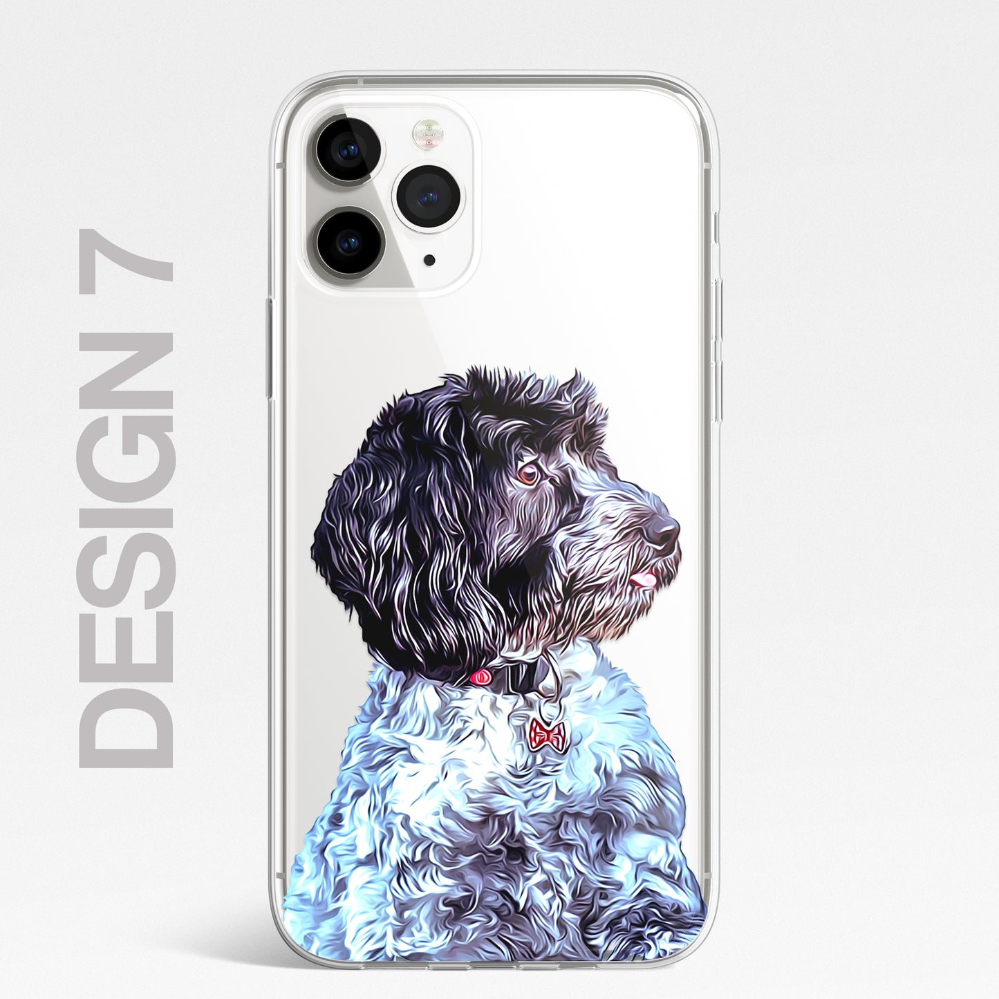 Doodle Cockapoo Dog Pet Phone Case Art CLEAR Cover Case for iPhone 14 13 12 Pro+