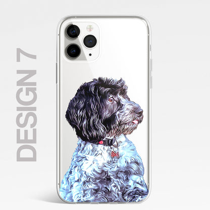 Doodle Cockapoo Dog Pet Phone Case Art CLEAR Cover Case for iPhone 14 13 12 Pro+